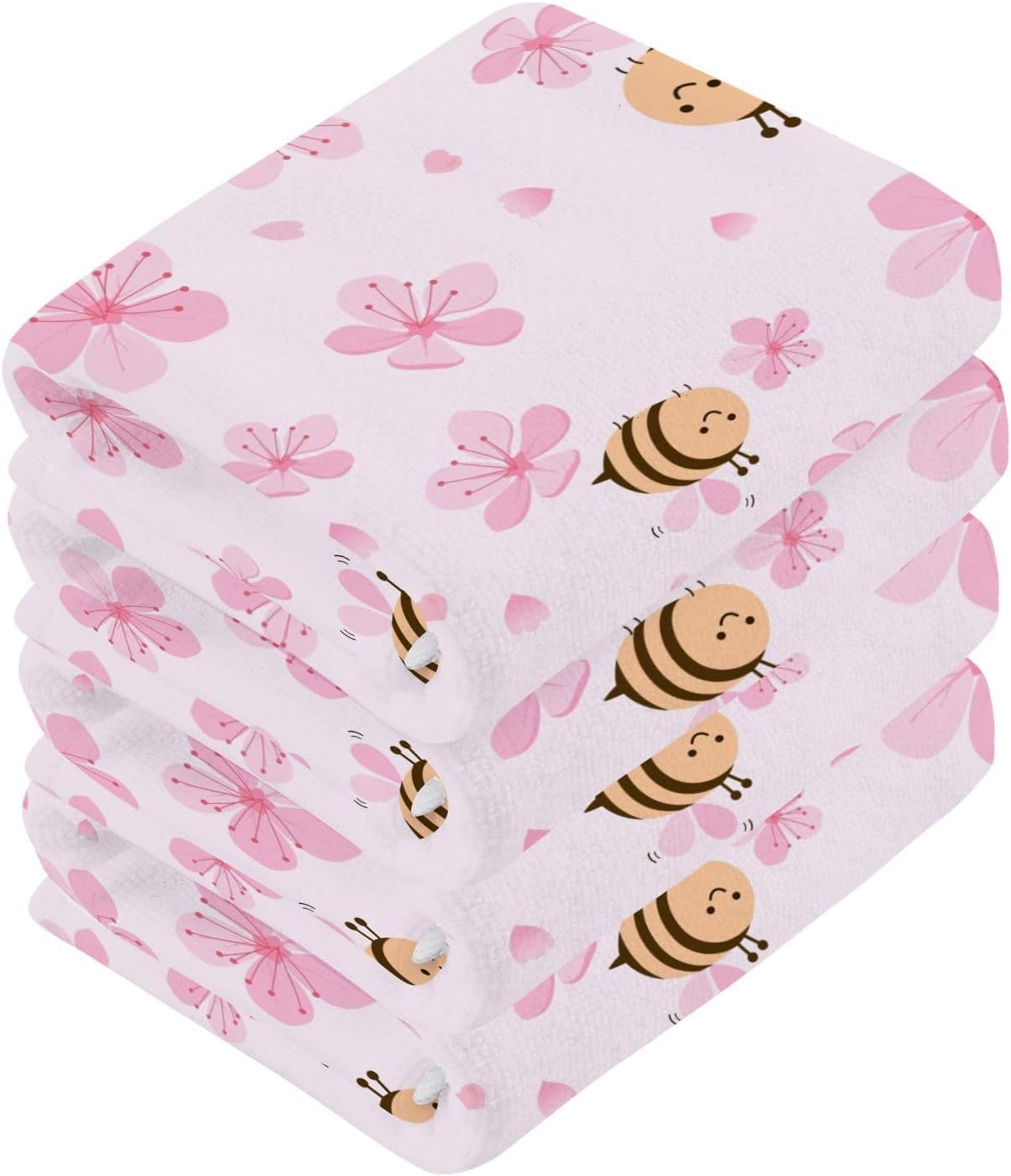 Luxury Pink Cherry Blossom Bath Towels 2 Pack