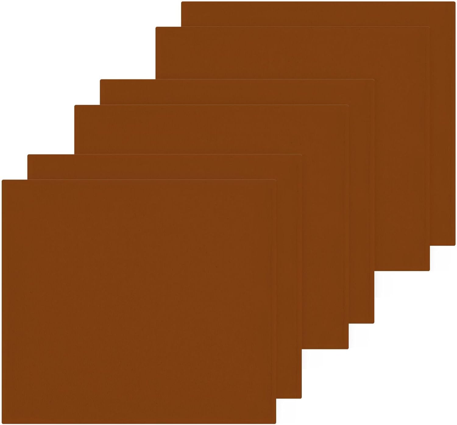 2-Pack of 12x12 Soft Cotton Washcloths Brown