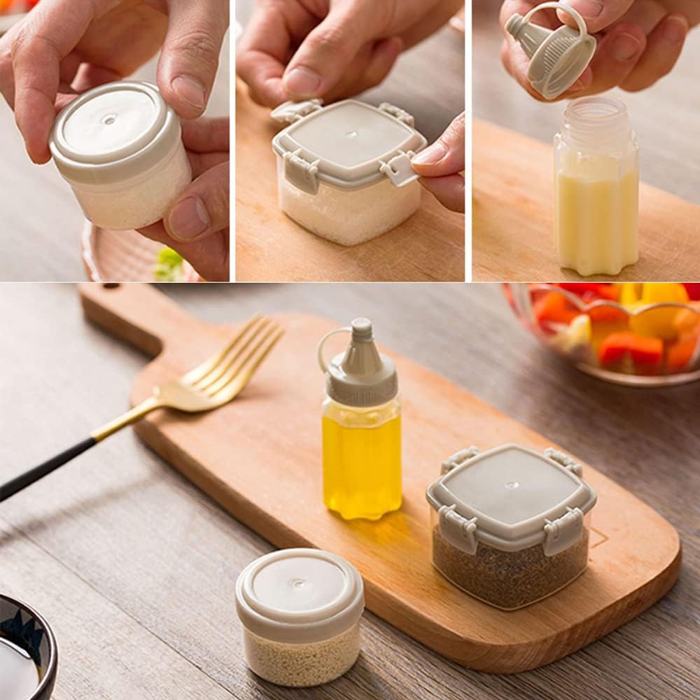 Convenience 8 Mini Squeeze Condiment Bottles for Every Day