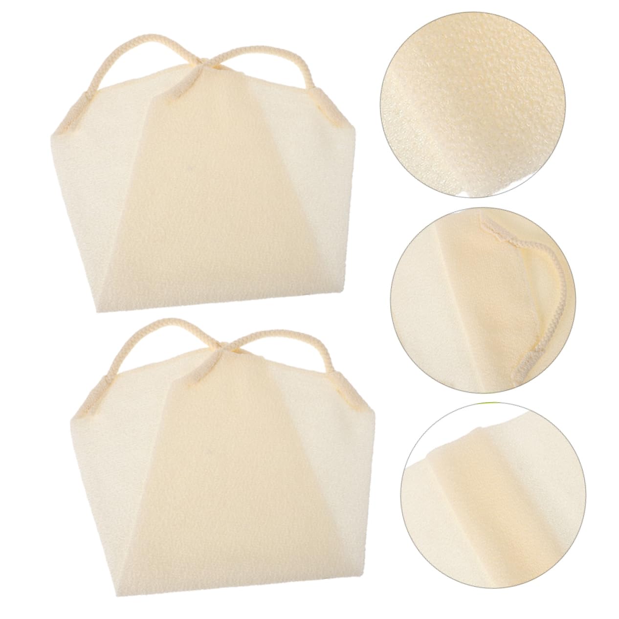 2 Pack Stretchy Shower Body Exfoliator Scrubber Towel for Deep Clean