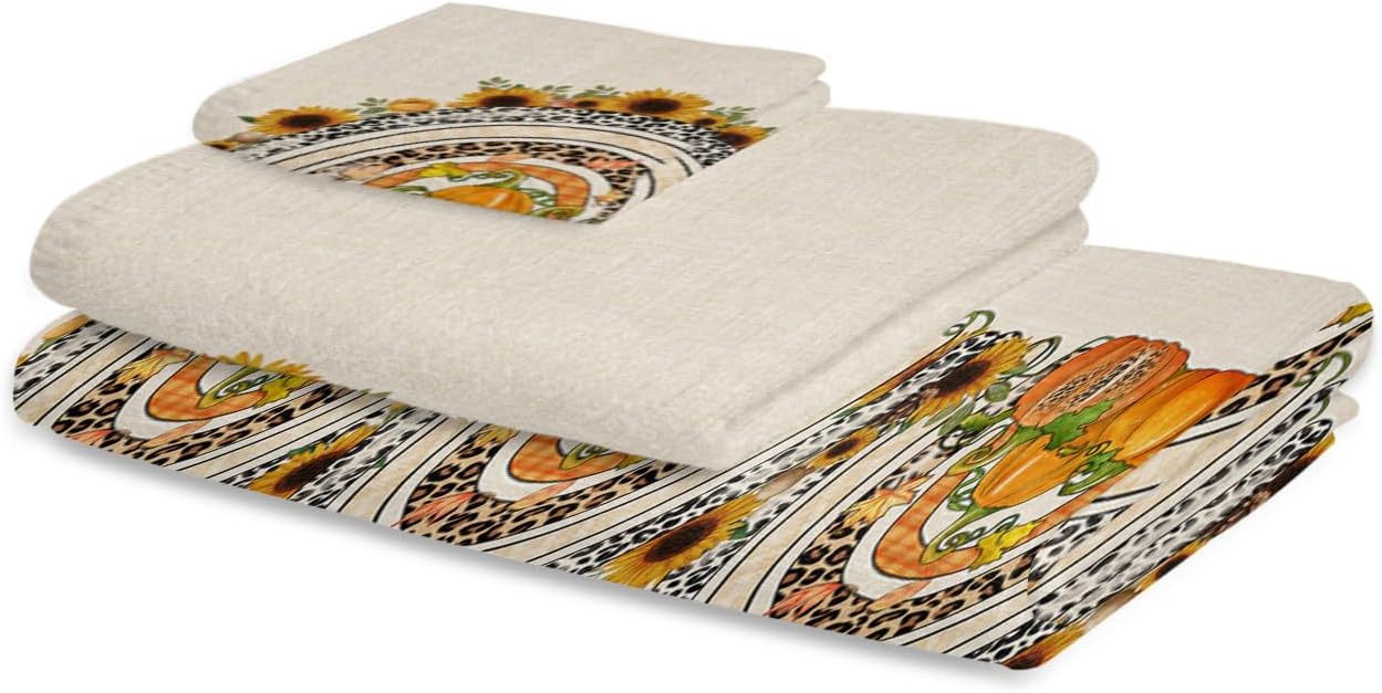 Charming Thanksgiving Bathroom Towel Set