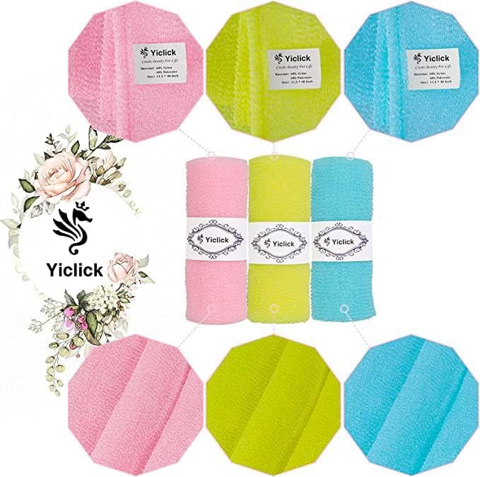 Yiclick Body Exfoliation Washcloth Towels 3-Pack