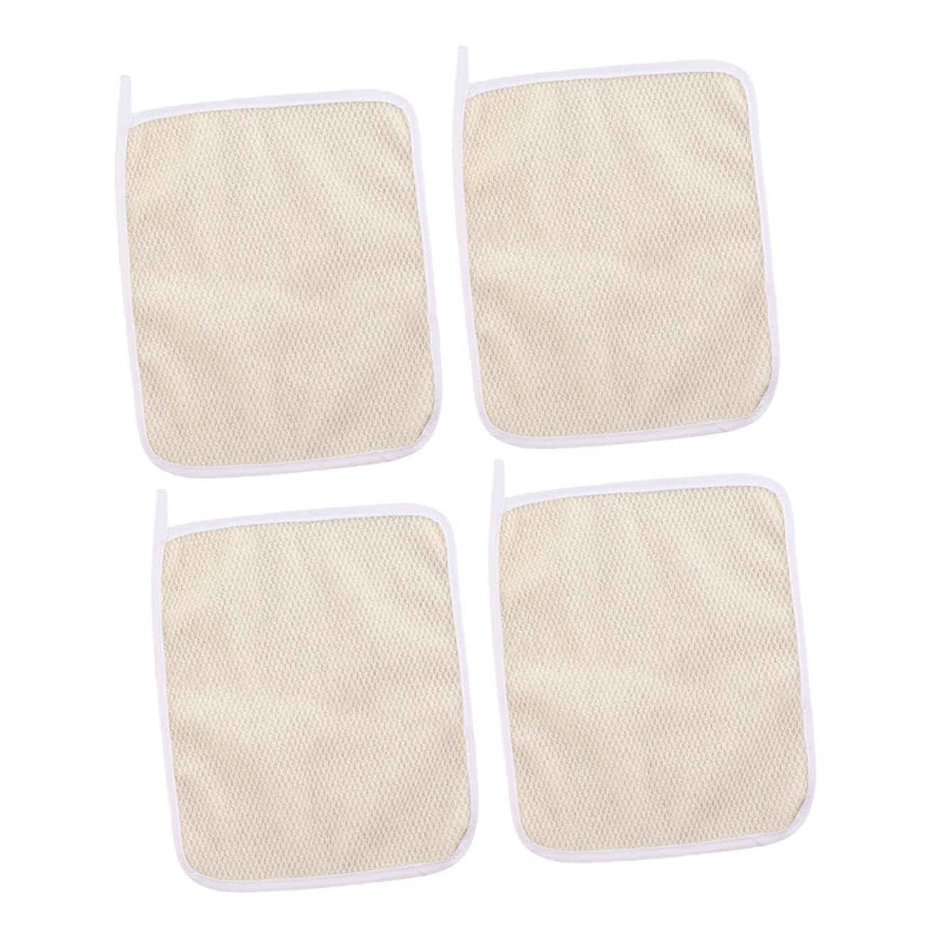 4-Piece Exfoliating Body Scrub Towels for Smooth Skin