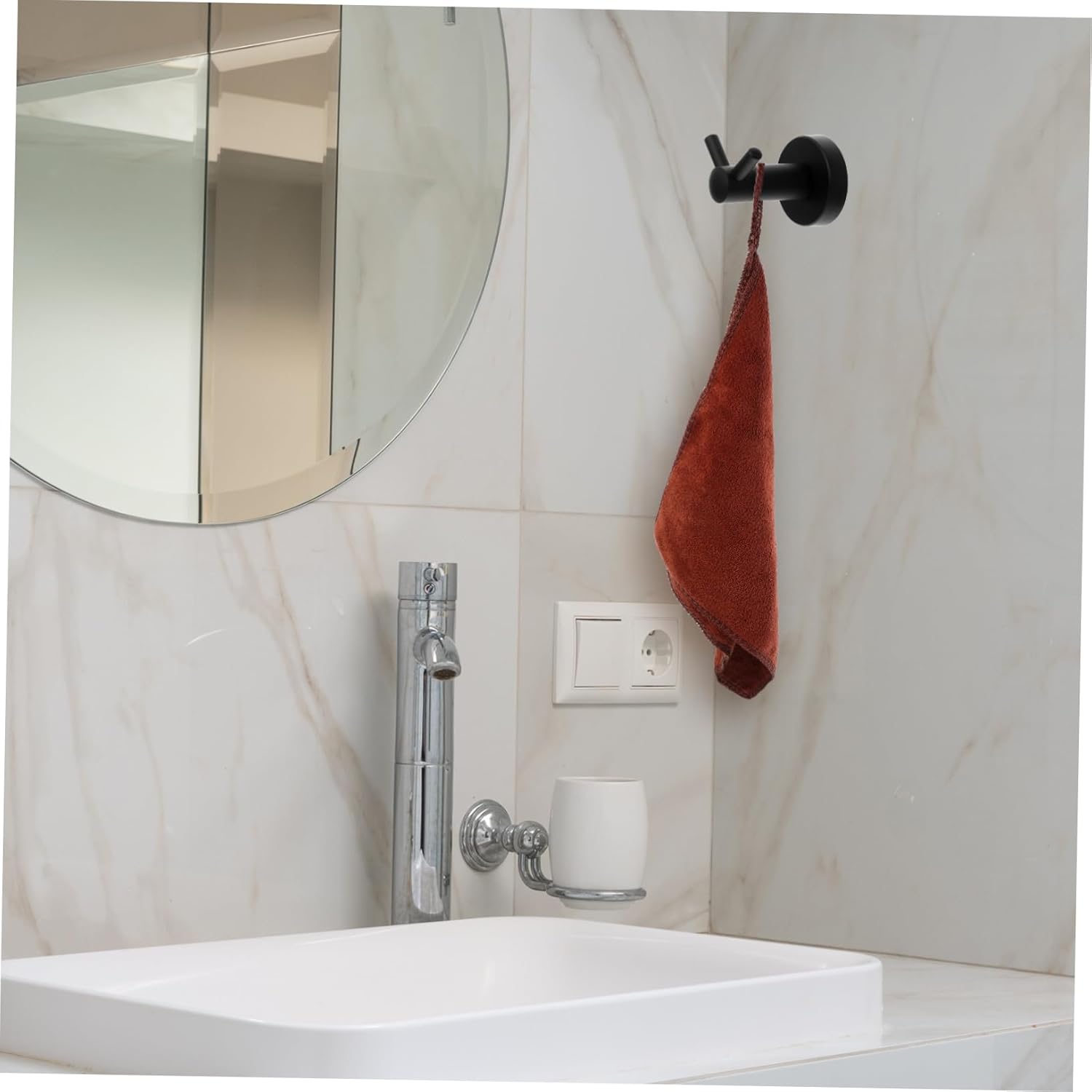 Healeved 4-Piece Square Face Towels Soft Nonwoven for Daily Use
