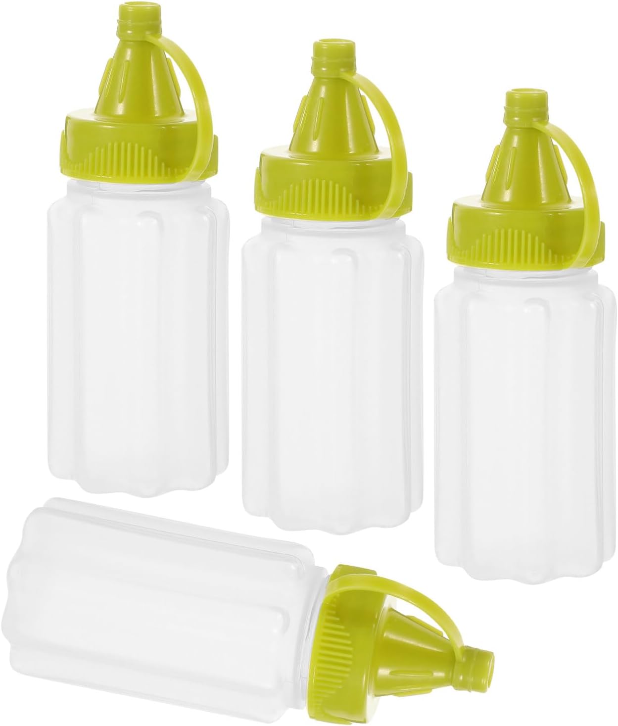 4-Piece Condiment Squeeze Bottles 30ml Compact Durable and Easy to Use