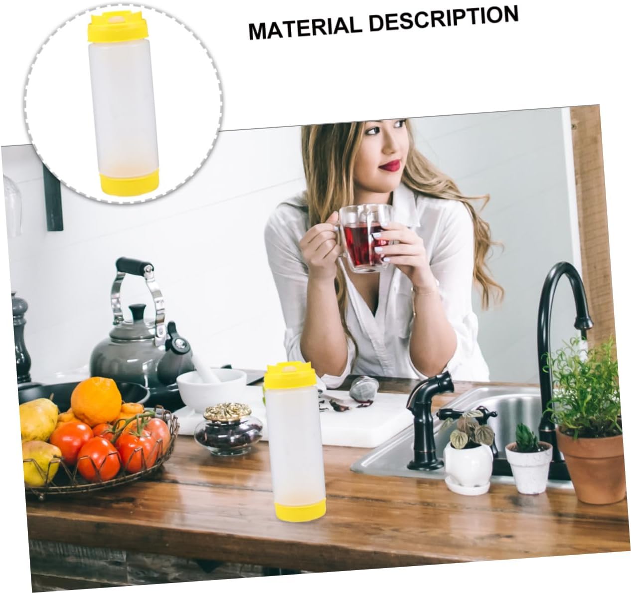 Dual Nozzle Squeeze Bottles for Ketchup Salad Dressing