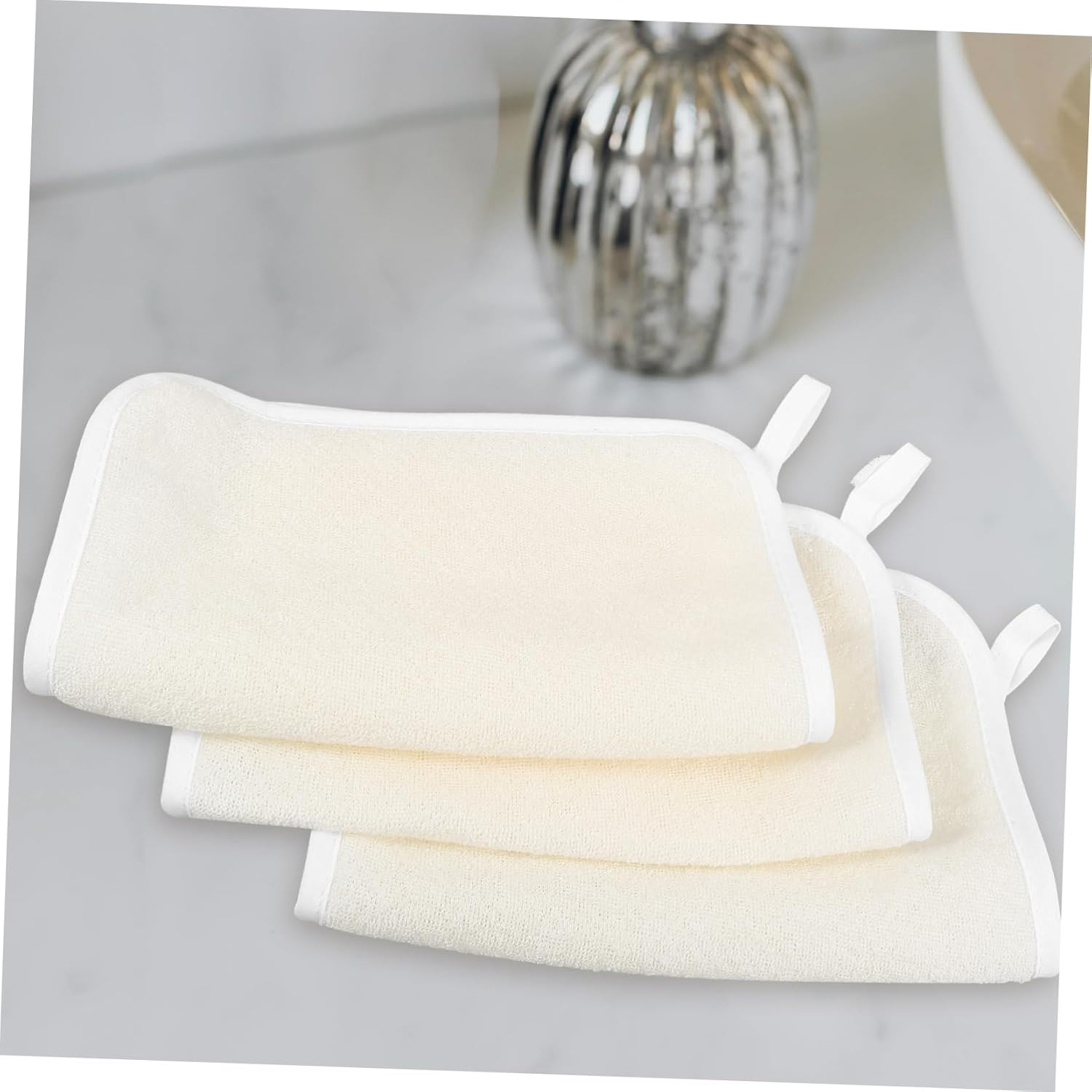 Hemoton Exfoliating Washcloth Set Japanese Style Face Body Scrub