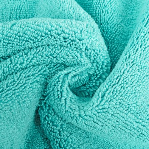 Pure Microfiber Washcloth Set Face and Body 13x13 in Lint Free Premium Quality