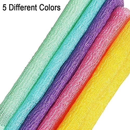 5 Pcs Exfoliating Washcloth Set