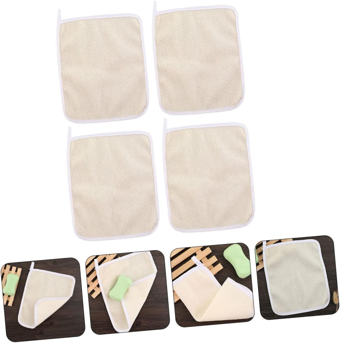 Perfect Exfoliating Washcloth Set for Deep Body scrubbing
