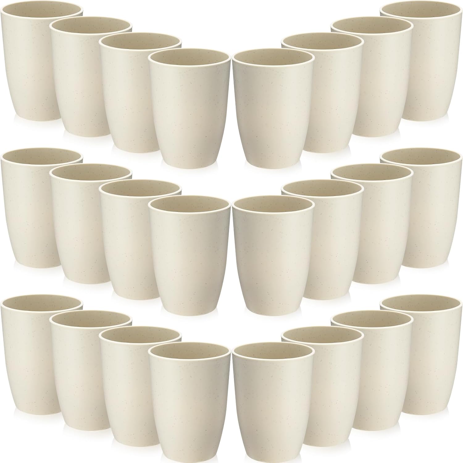 Patelai Unbreakable Plastic Cups Dishwasher Safe - Perfect for Smoothies More