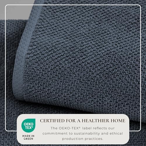 Great Bay Home Navy Washcloth 12-Pack 13x13