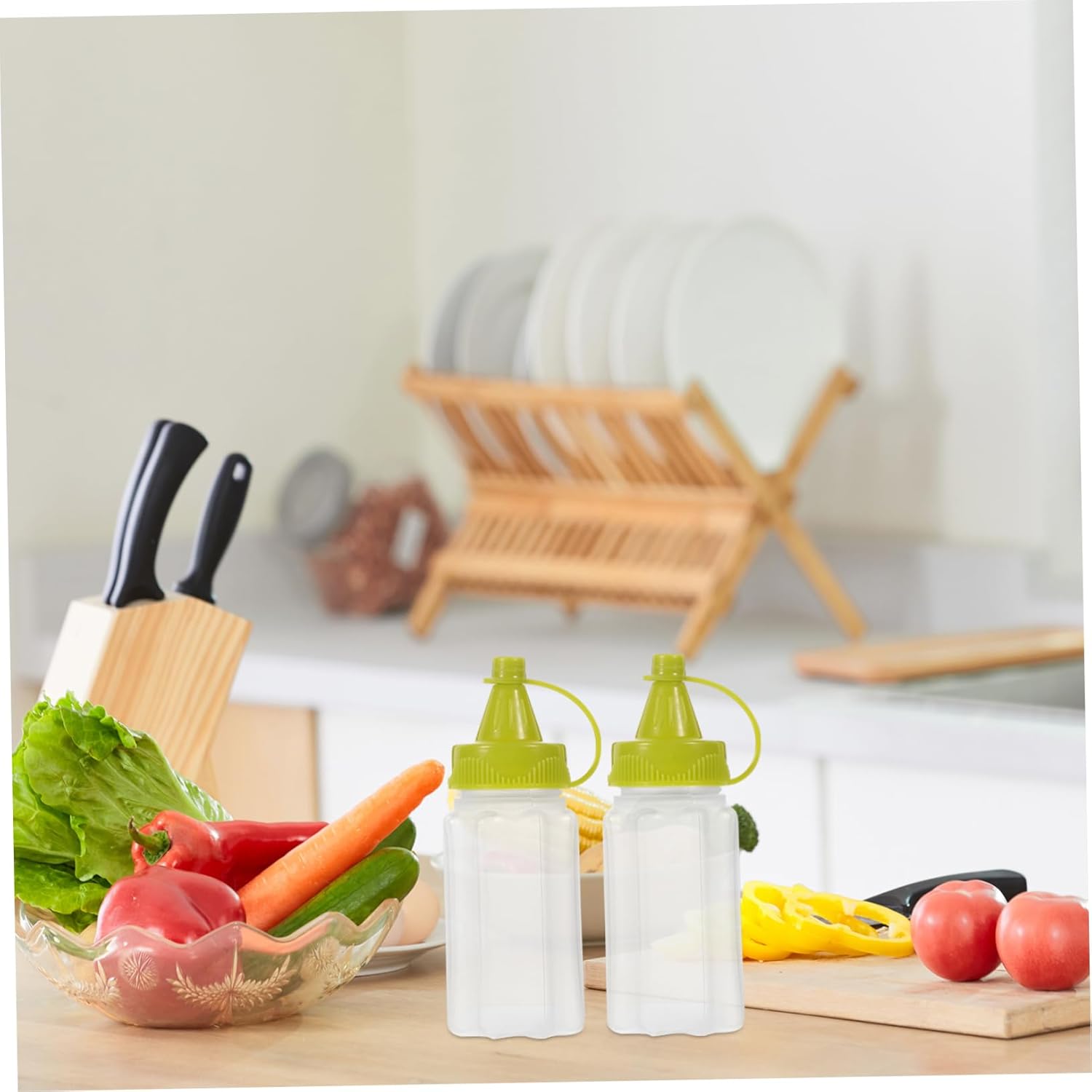 4-PCS Squeeze Condiment Bottles