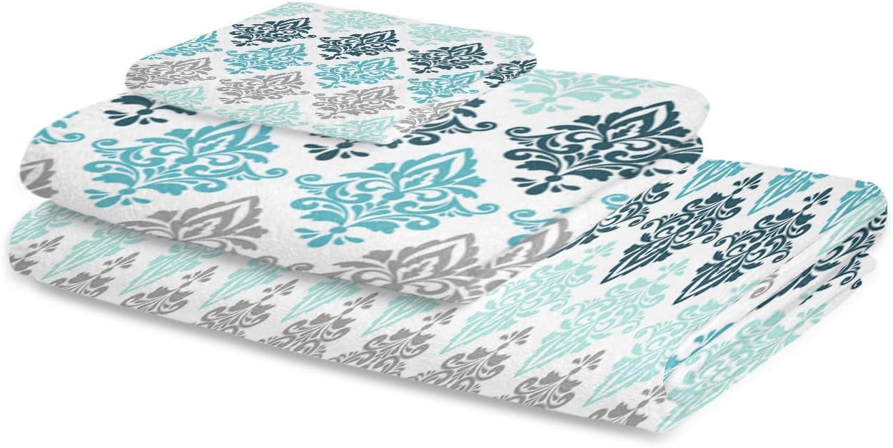 Delightful Geometric Paisley Towel Set for Luxurious Living