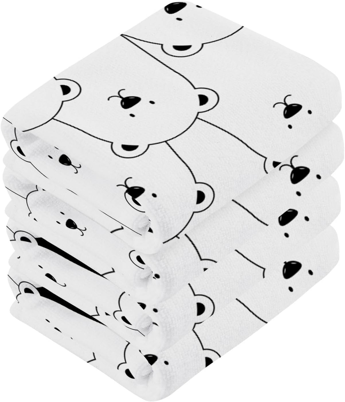 Xigua White Polar Bear Washcloth