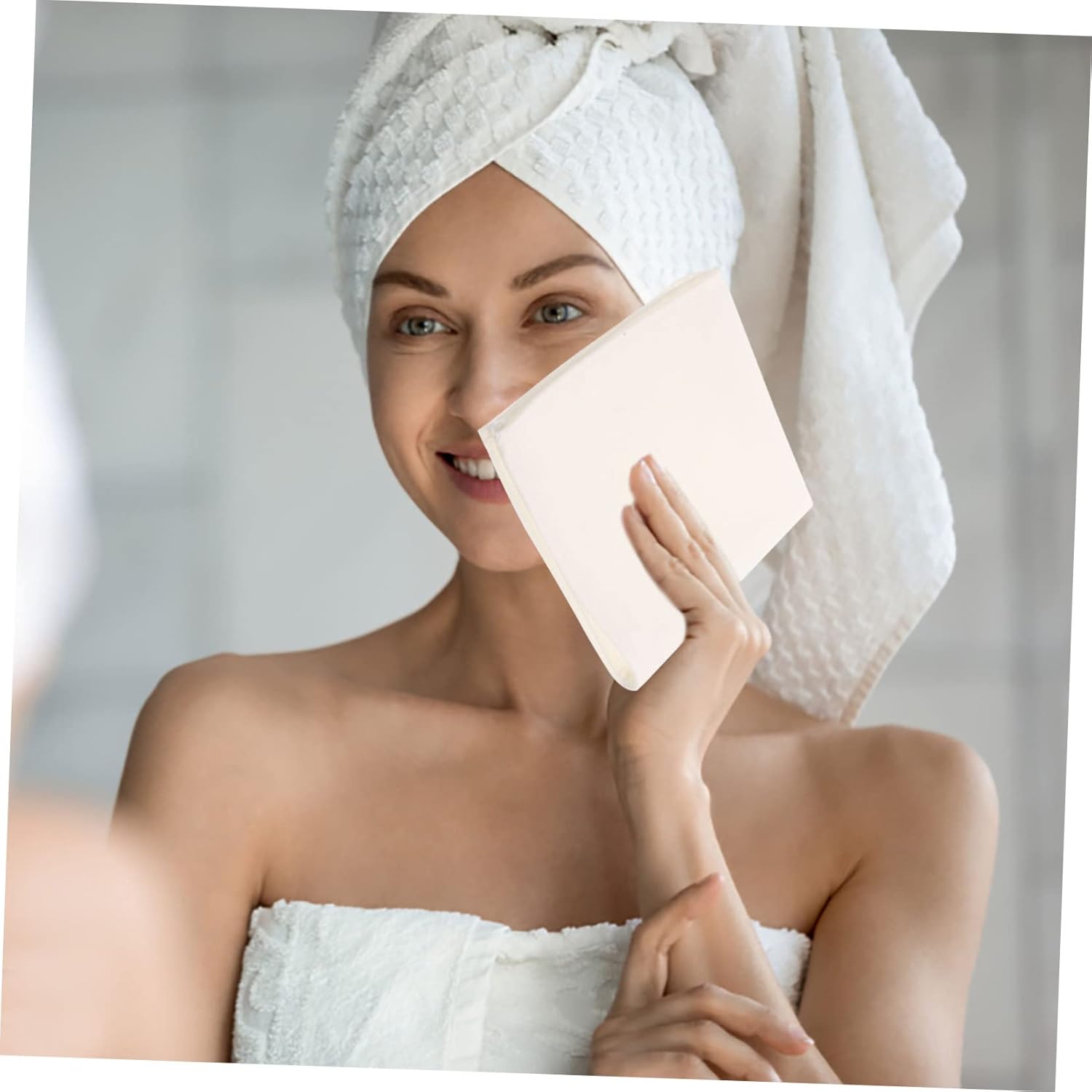 ABOOFAN 2-Pck Cotton Linen Guest Towels