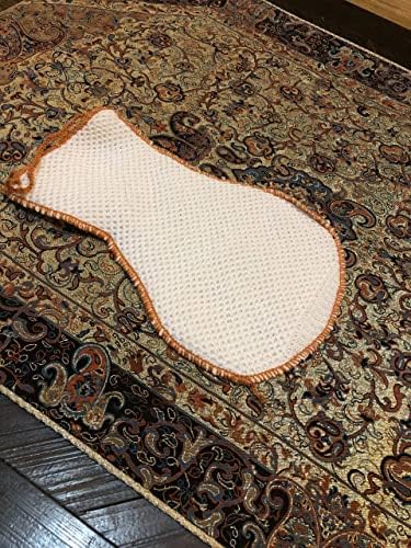 9x5 Handmade Woven Washcloth Leaf Soft Gentle