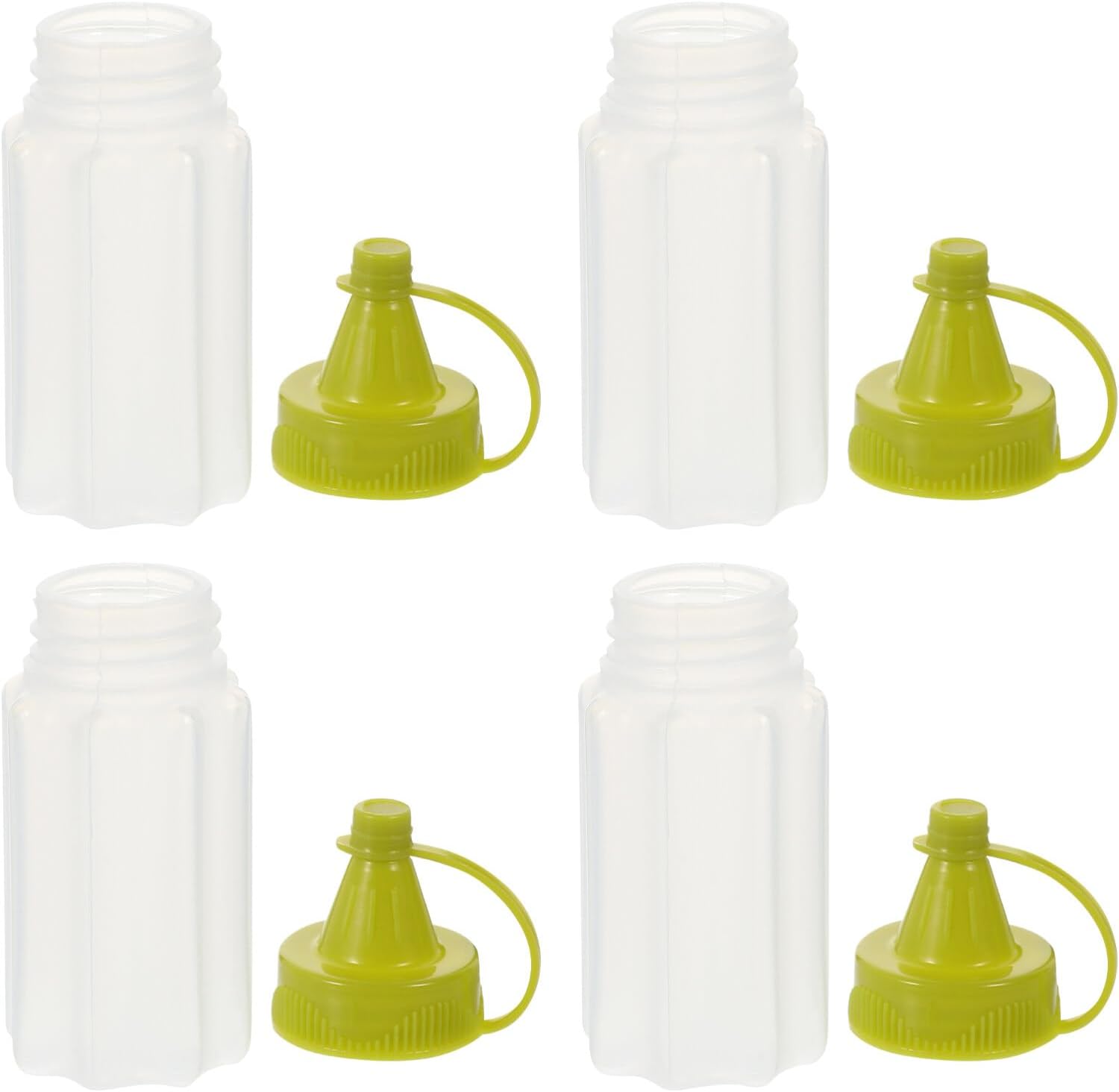 Mobestech 4Pc Condiment Squeeze Bottles