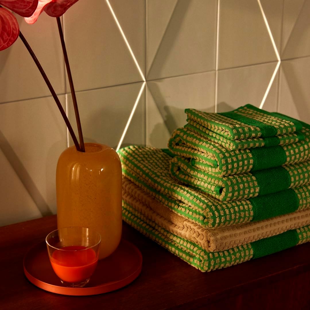 Juna-check Washcloth Soft Sustainable