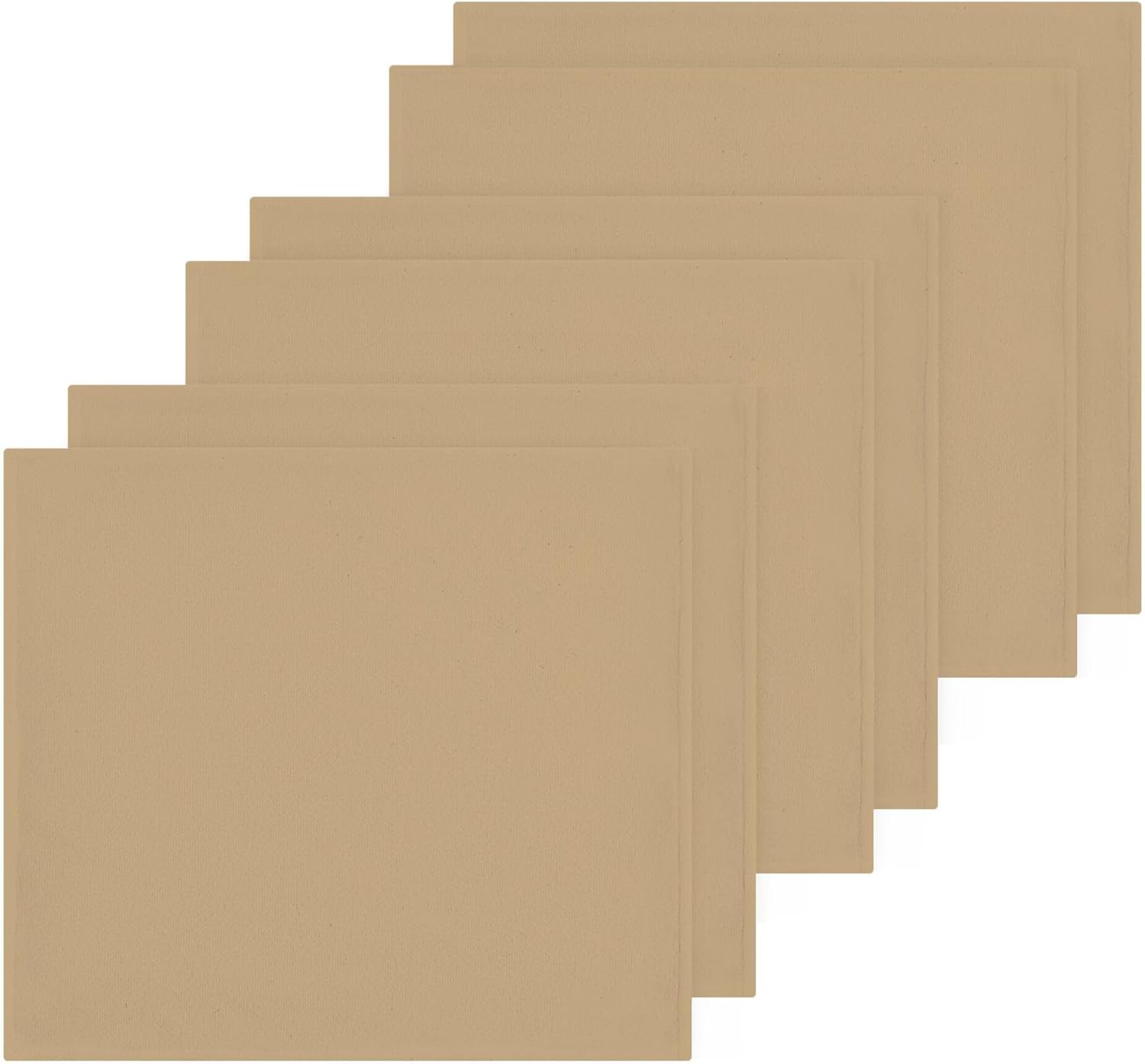 4 Multi-Purpose Tan Washcloths for Soft Hands Clean Surfaces