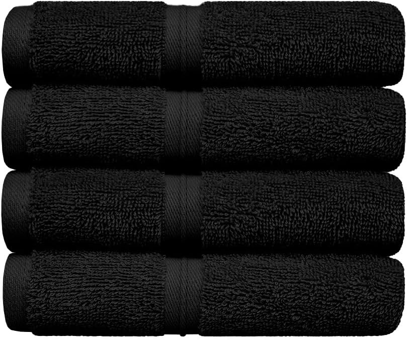 Fluffy Super Soft Washcloth Set of 4 12x12 - Hotel Quality