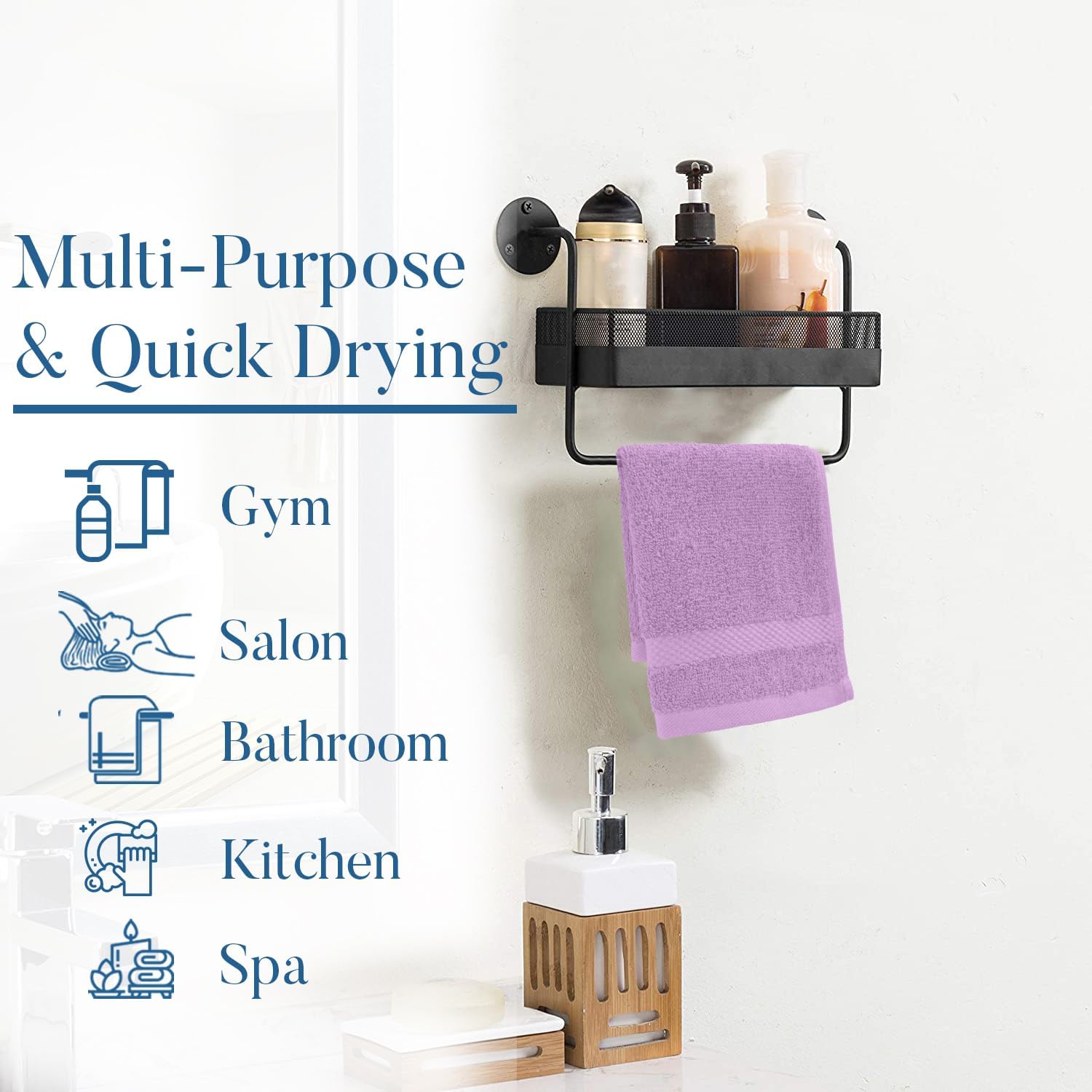 12-Piece DAN RIVER Premium Cotton Wash Cloths for the Face