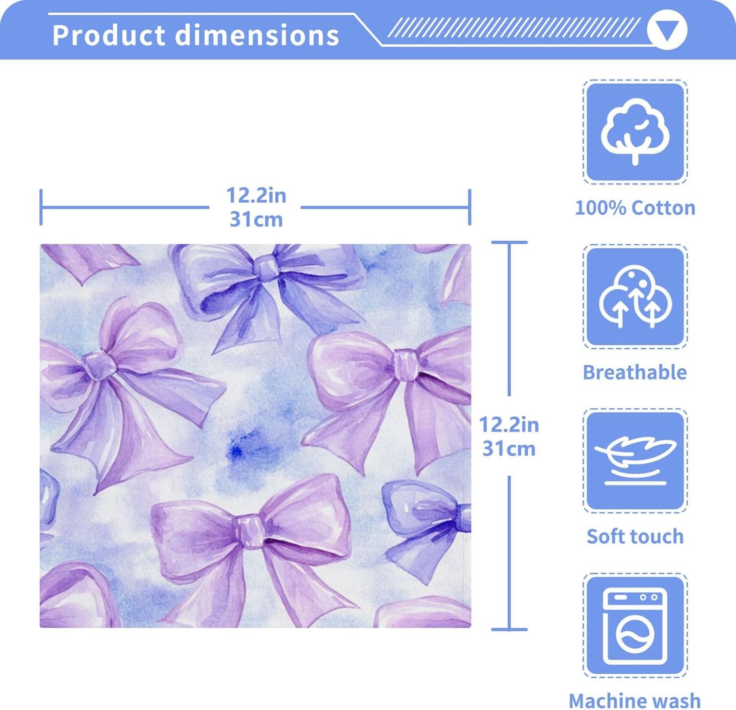 Xigua Washcloth Set 12x12 Multi-Purpose Fast Drying