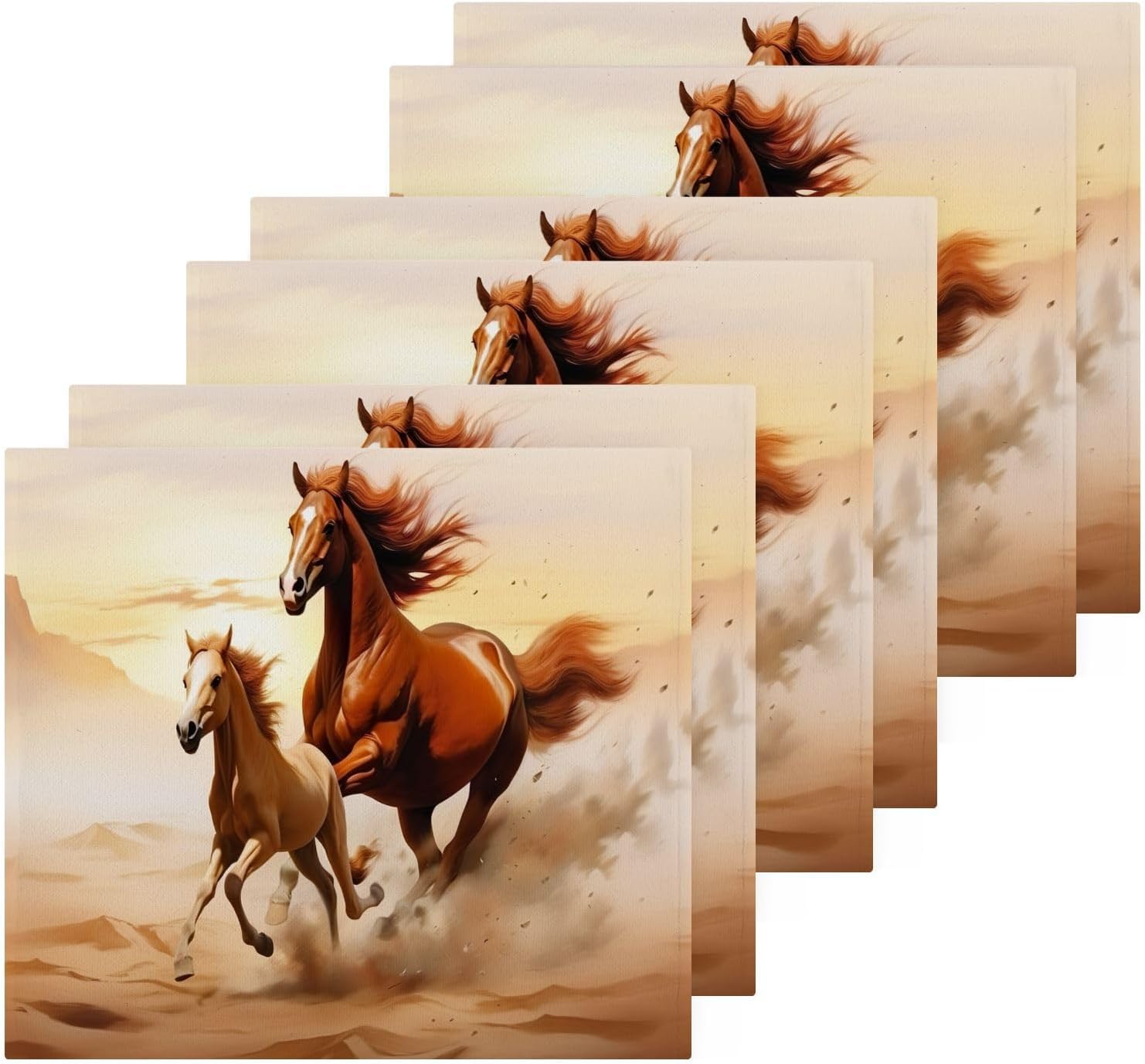 Soft Absorbent Horse Face Towels