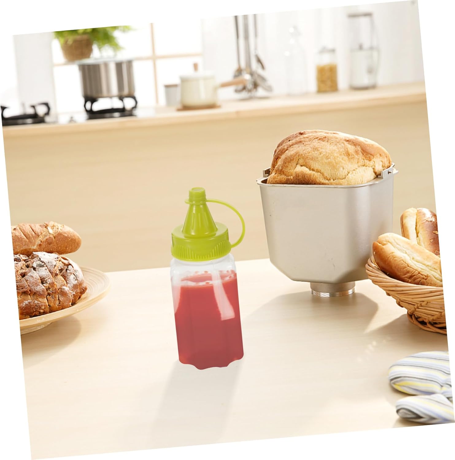 Sauce Squeeze Bottles Set - Portable Mini Condiment Storage for Kitchen