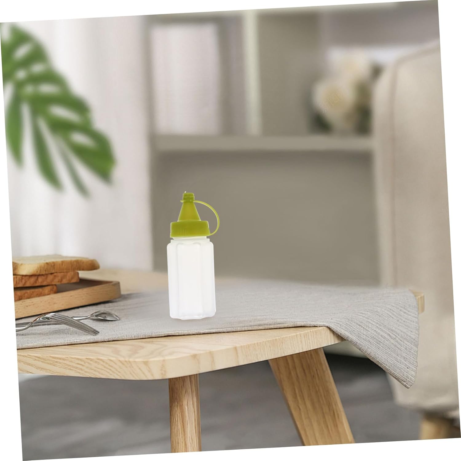 4-Piece Set of Eco-Friendly Olive Oil Condiment Squeeze Bottles