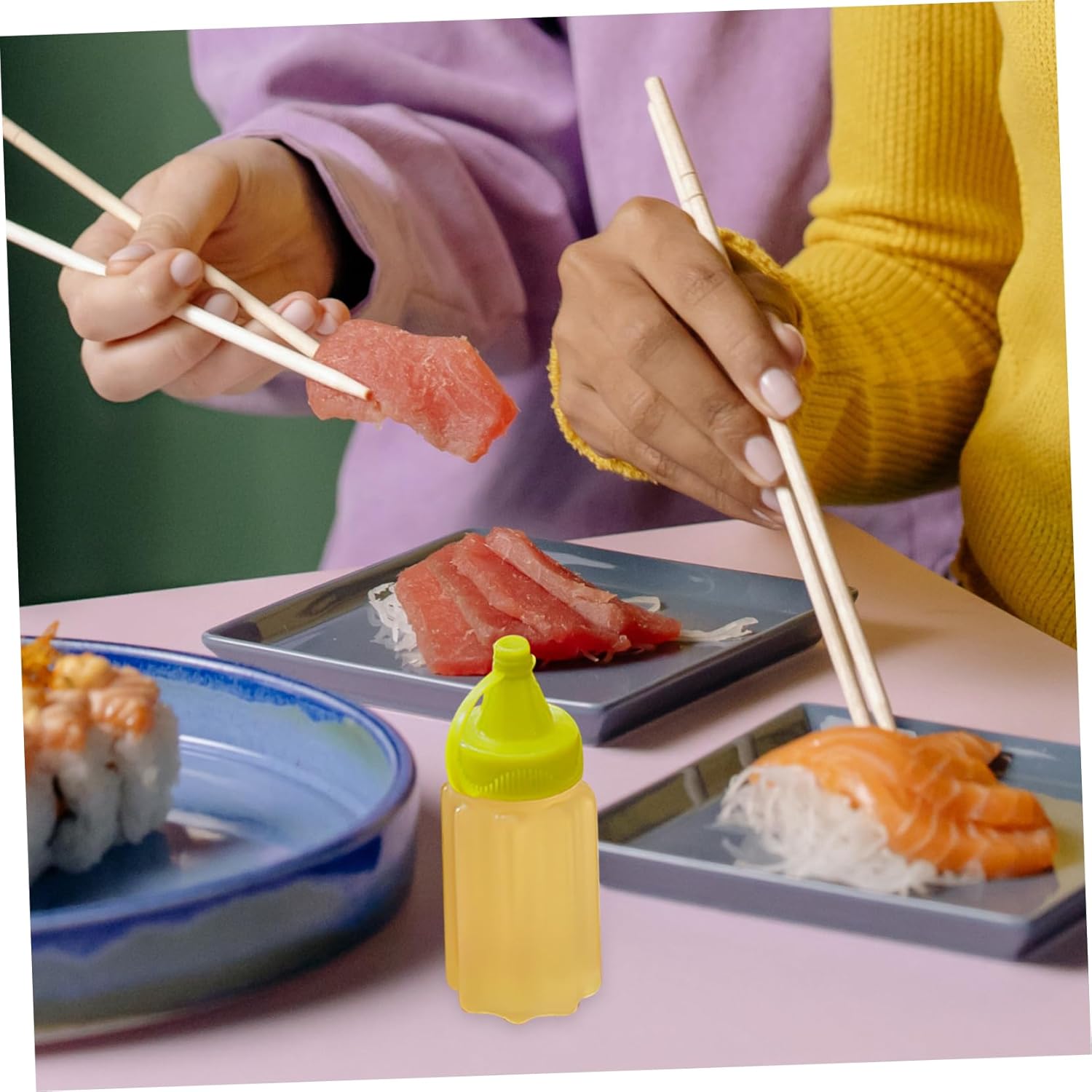 Zerodeko 12pcs Mustard Ketchup Squeeze Bottles Set