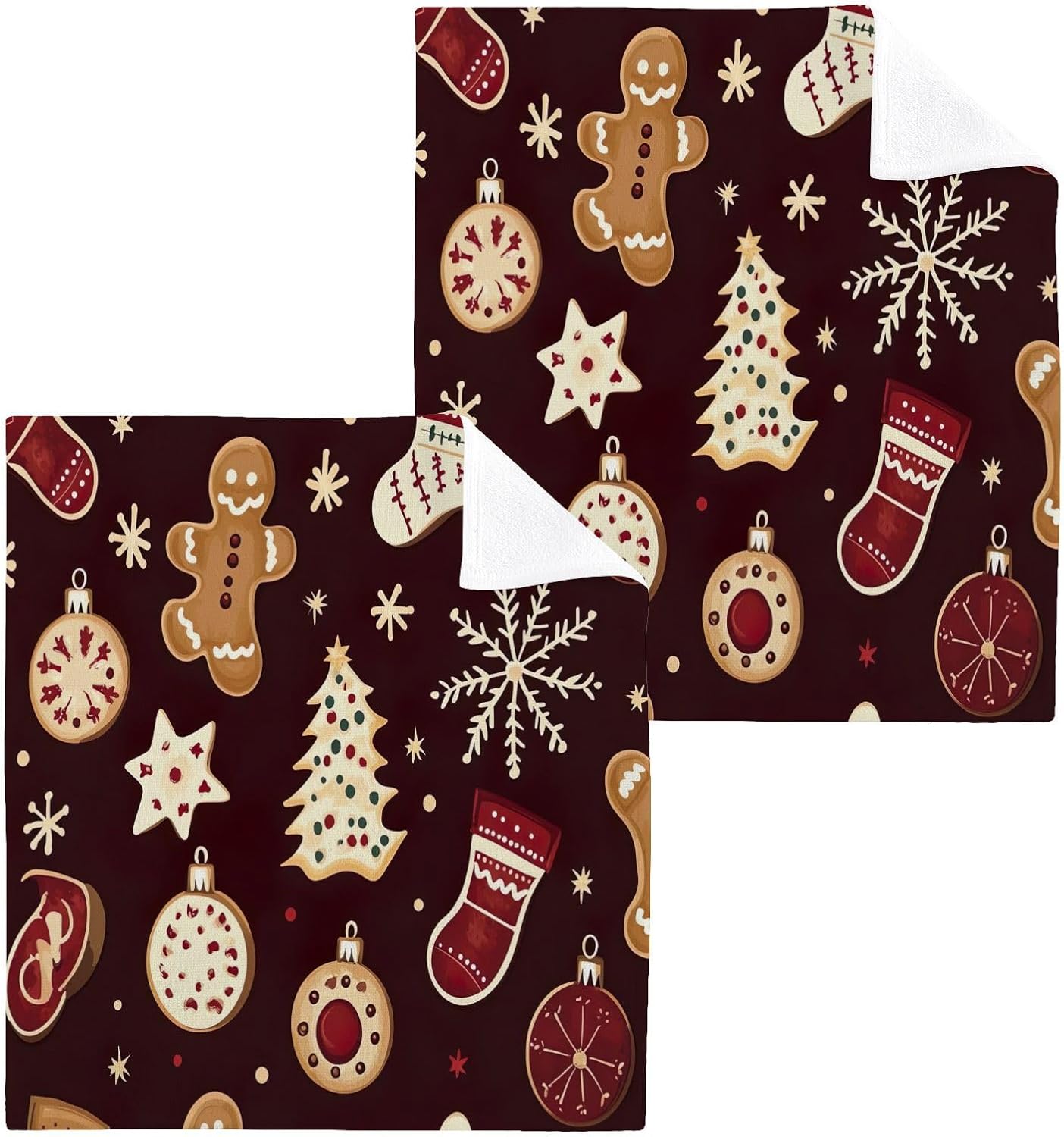 Bulletgxll Cotton Washcloths Set of 2