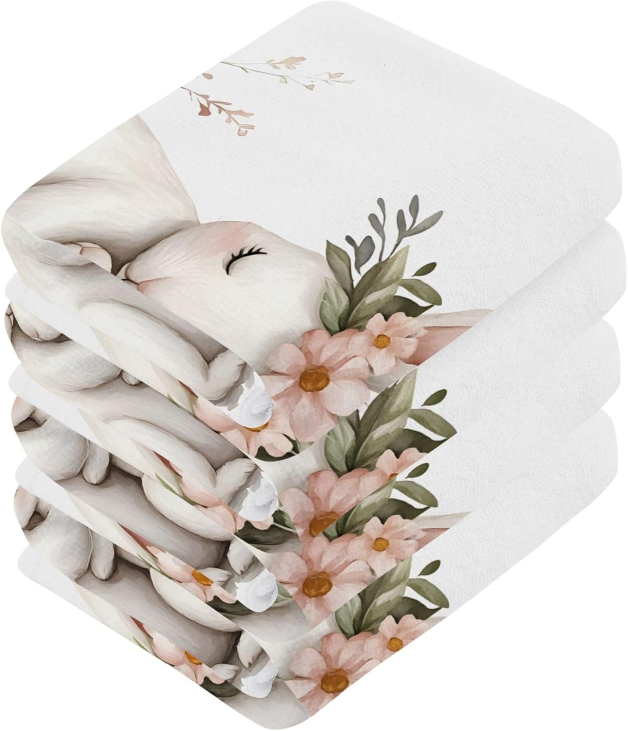 Kigai Hugging Bunny 4-Pack Soft Washable and Gentle