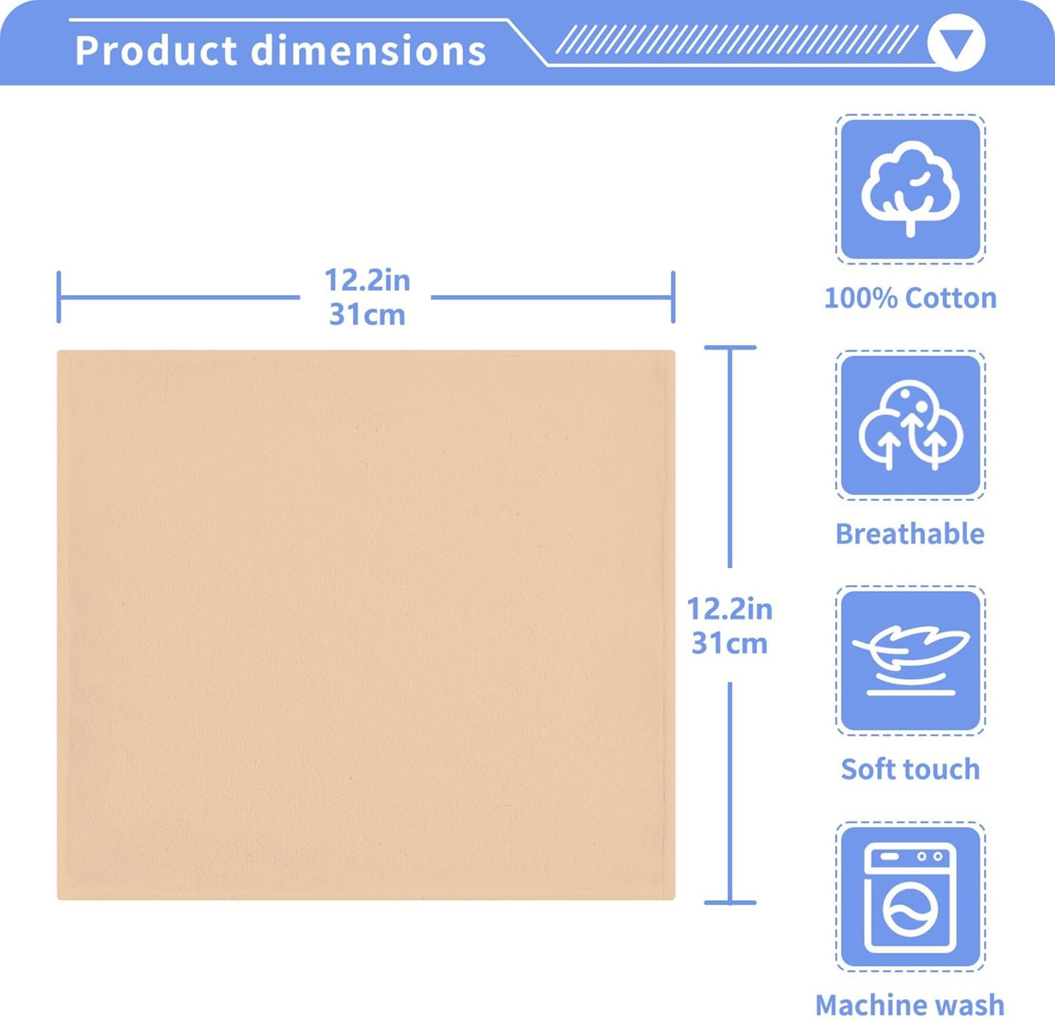 2-Piece Washcloth Set for Hand Face Kitchen