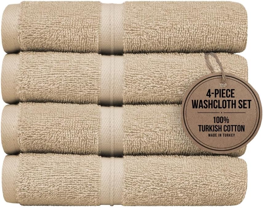 Premium 100 Cotton Washcloths Set