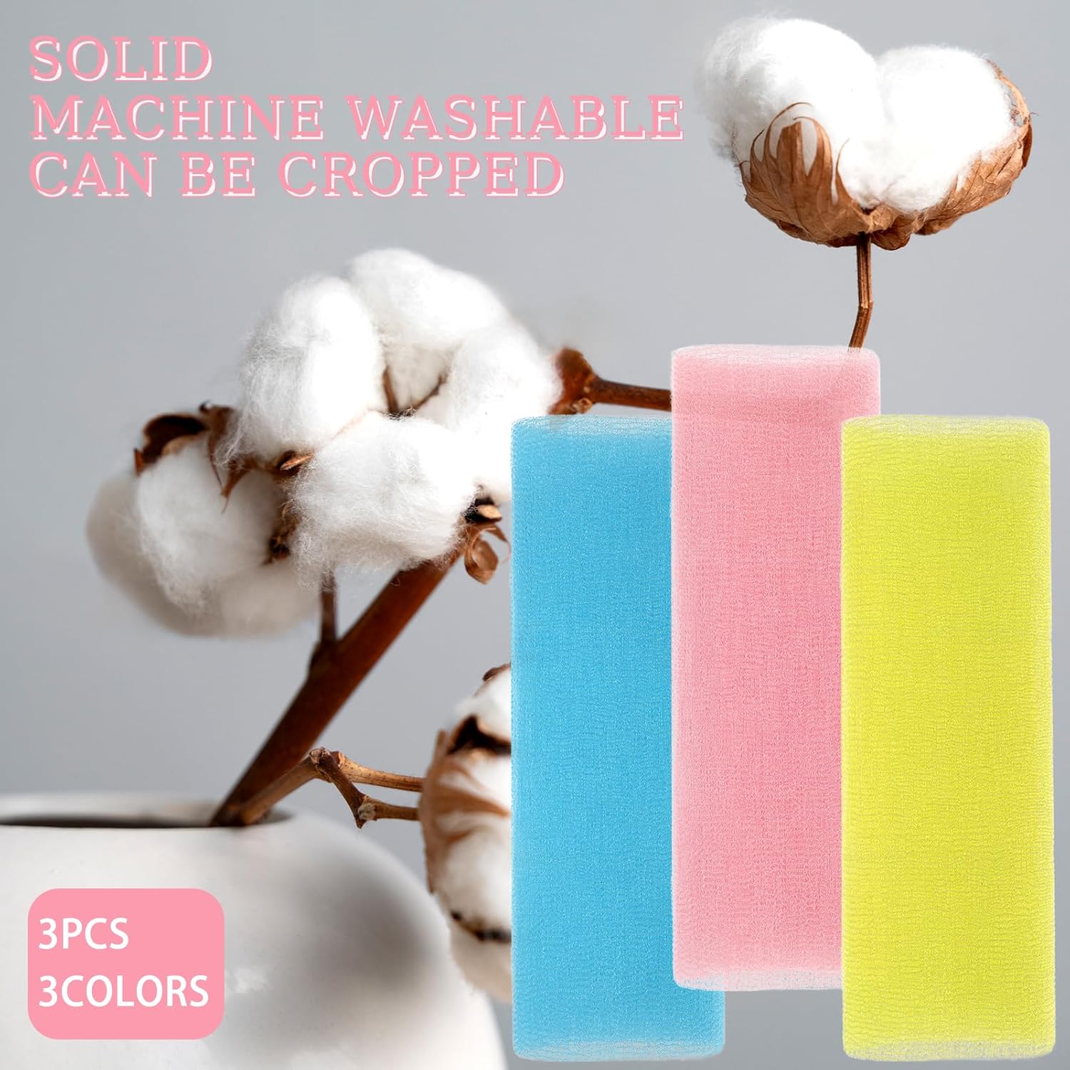 3 Pcs Exfoliating Scrub Cloth for Body