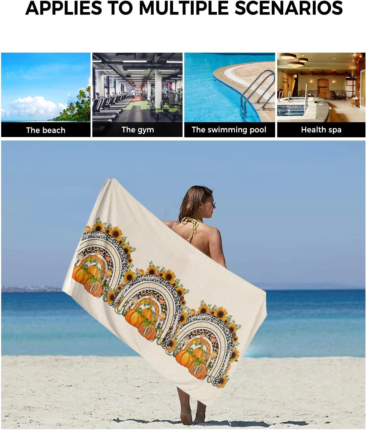 Charming Thanksgiving Bathroom Towel Set