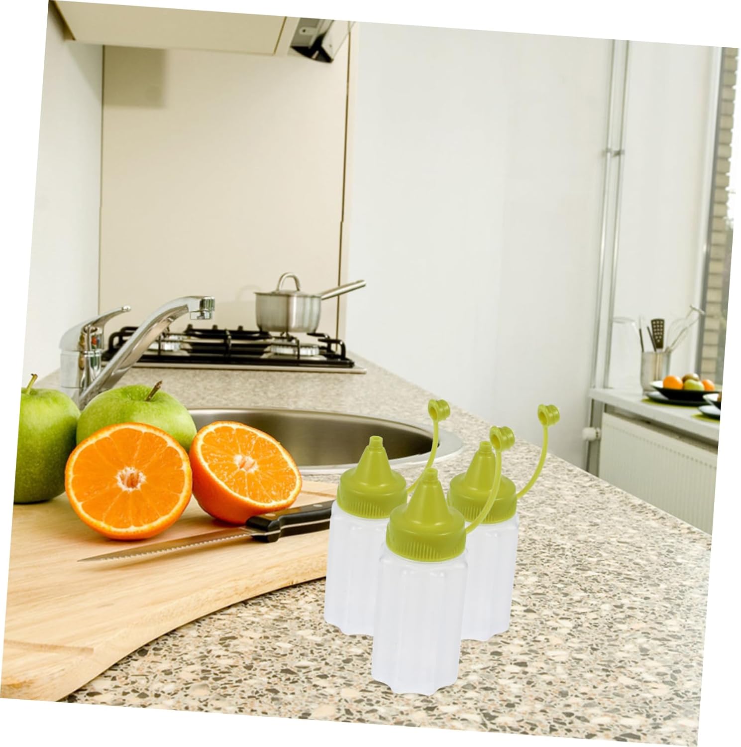 DECHOUS 4pcs Squeeze Bottles for Condiments