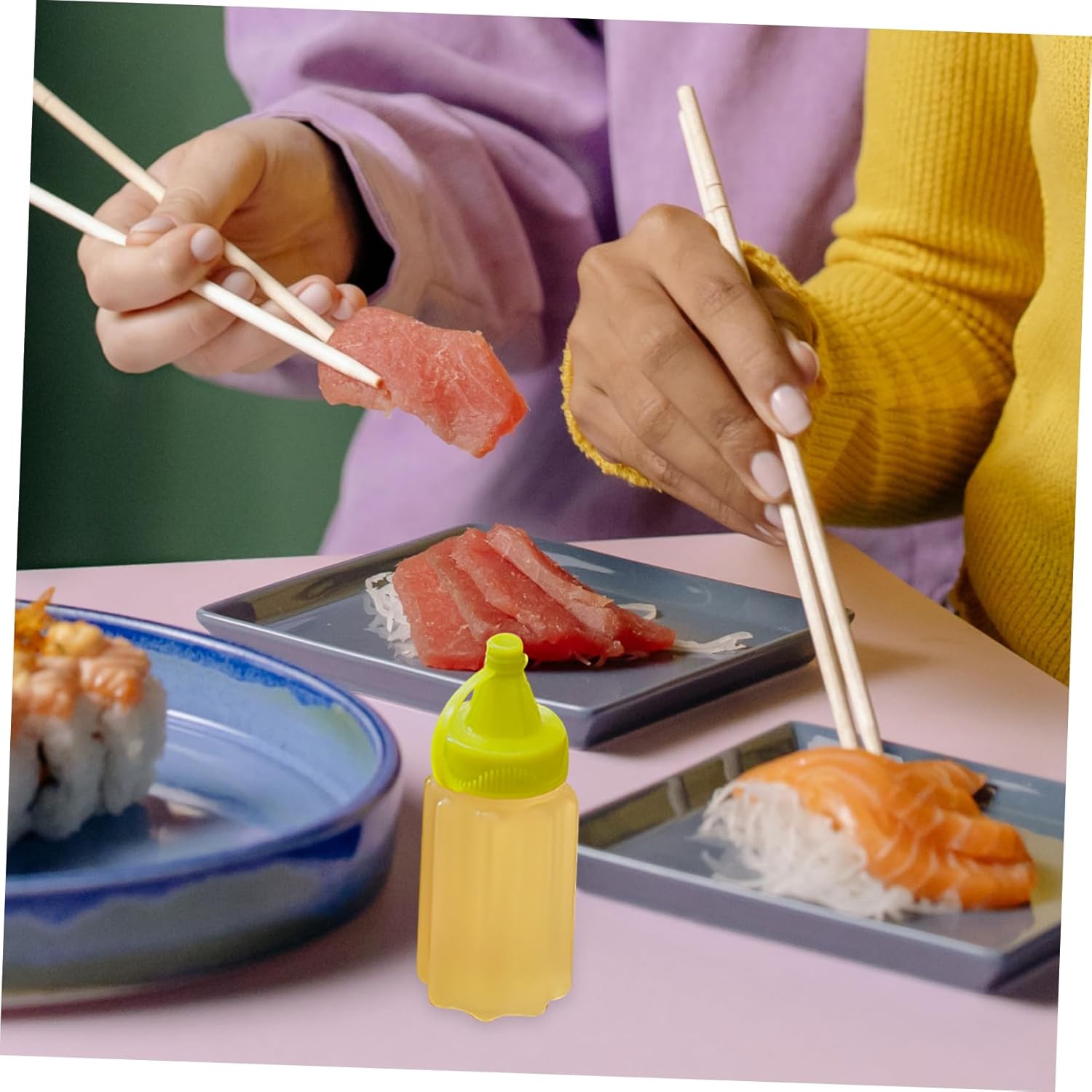 12-Piece Square squeezing Condiment Set for Everywhere