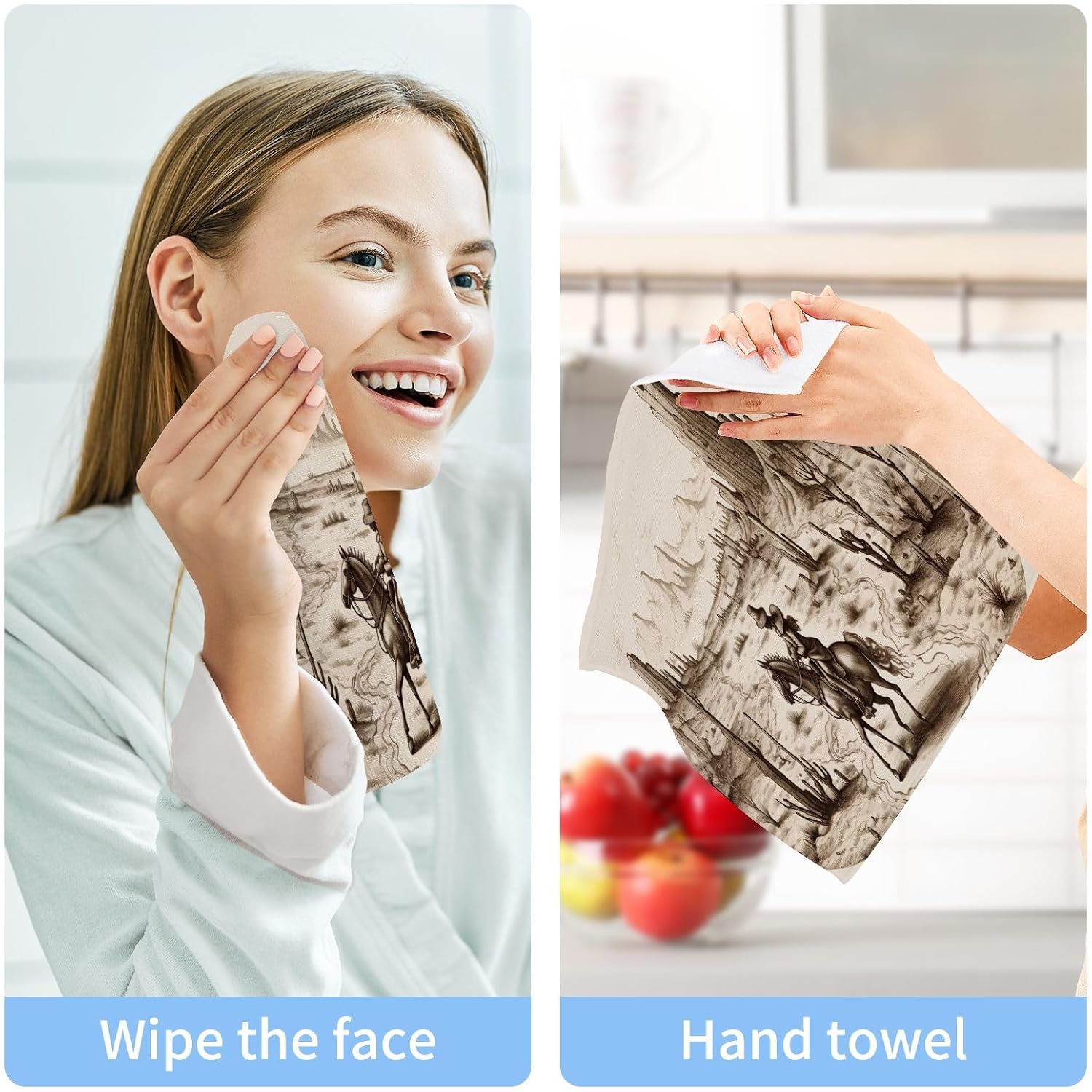 Cowboy Washcloths 2 Pack