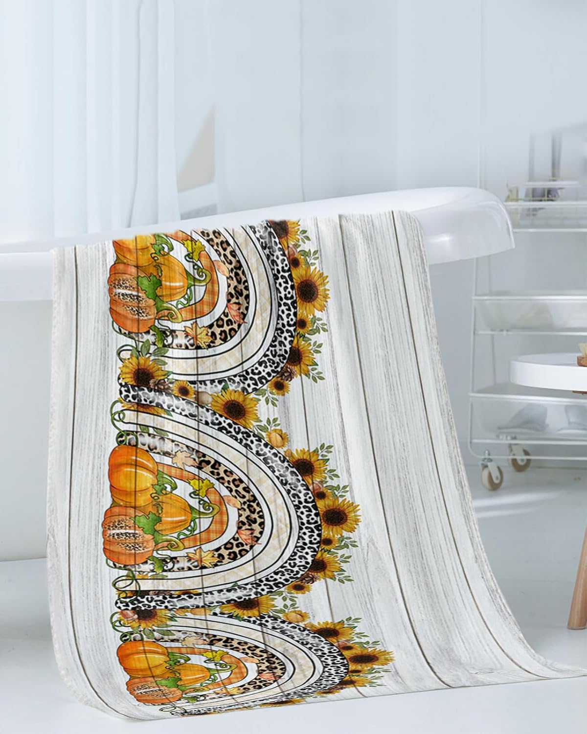 ZOE GARDEN Leopard Print Bathroom Towel Set