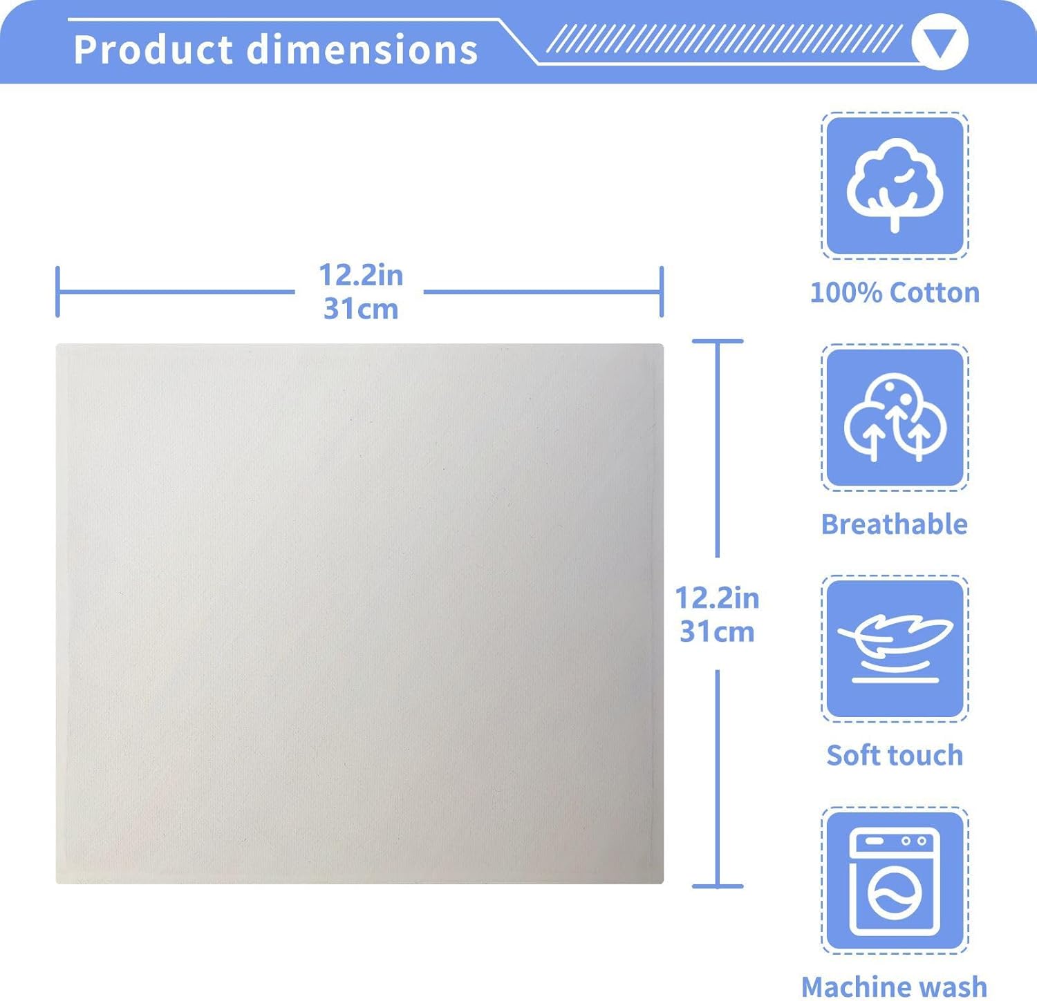 2-Pack Gradient Washcloths for bathroom use