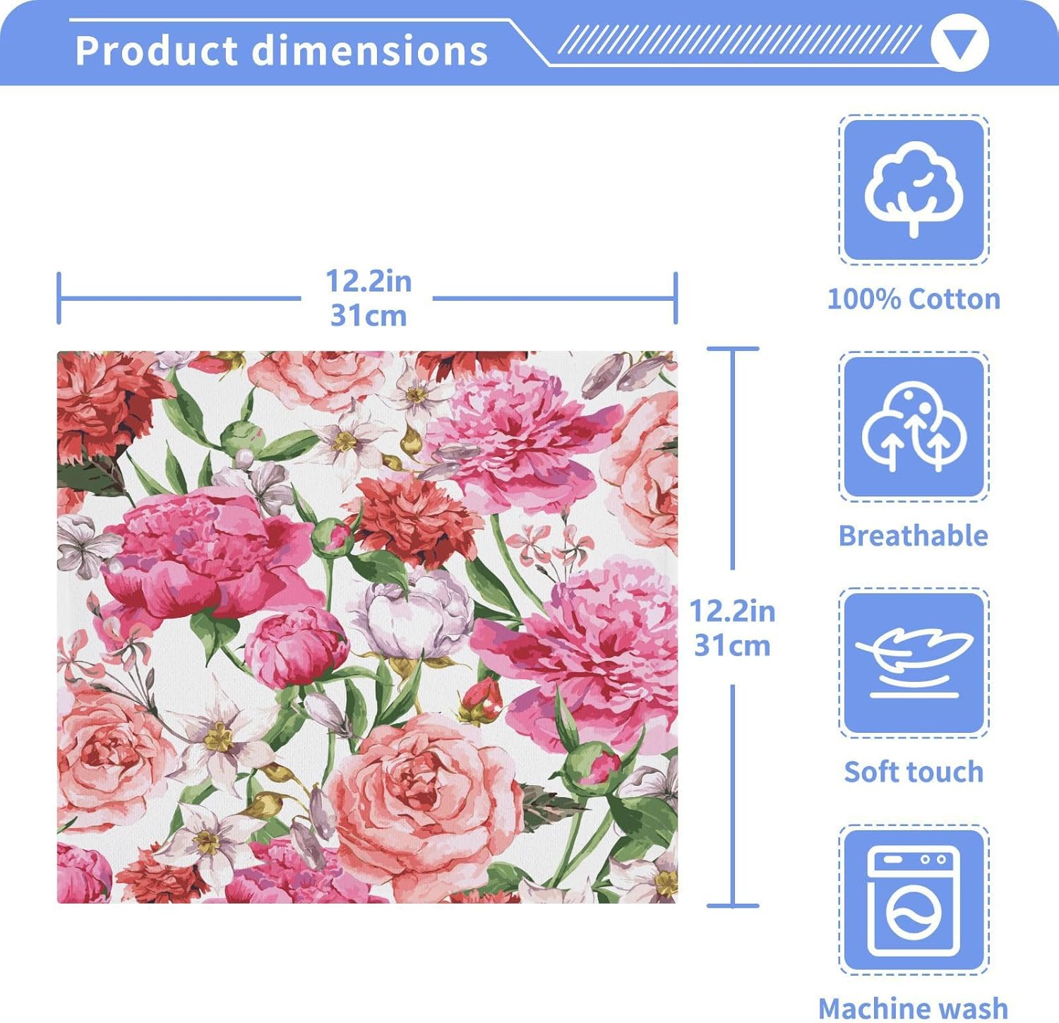 Fragrant Floral Washcloth Set