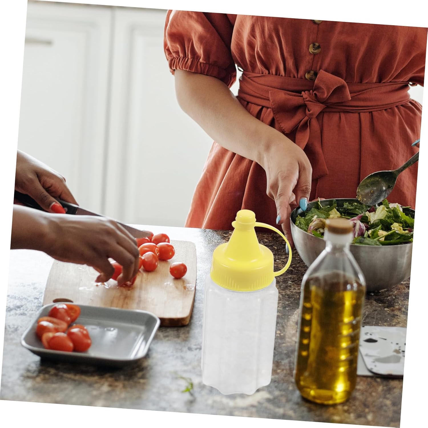 FUNOMOCYA All-Purpose Condiment Squeeze Bottles 4 Pack