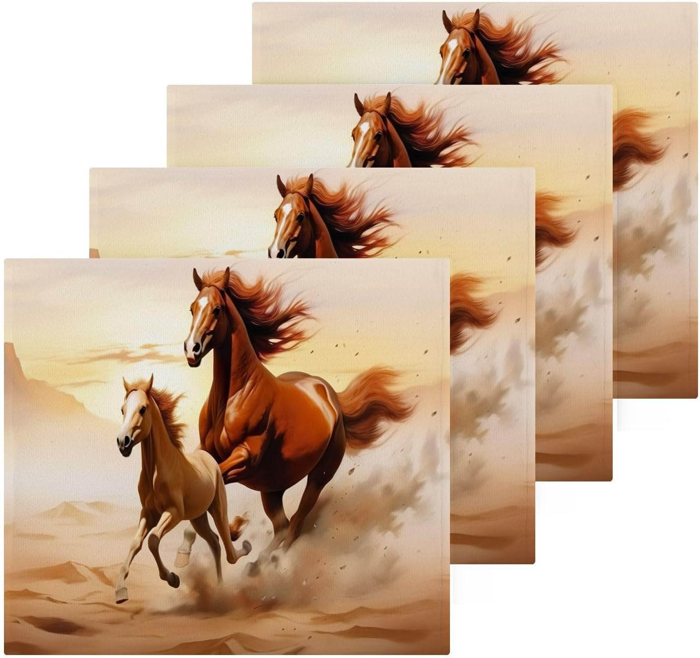 Soft Absorbent Horse Face Towels
