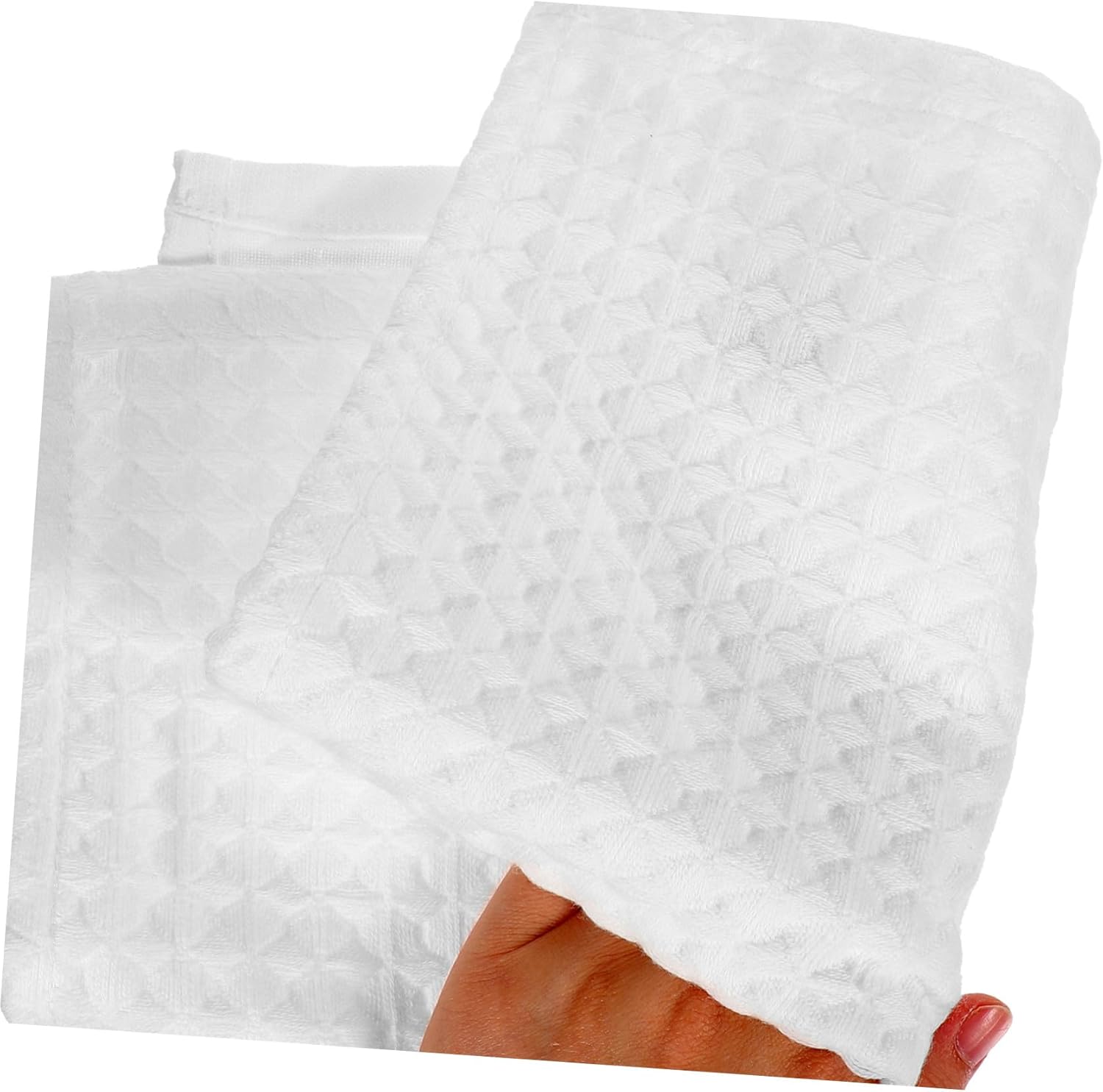 FRCOLOR 2pcs Cotton Honeycomb Washcloths