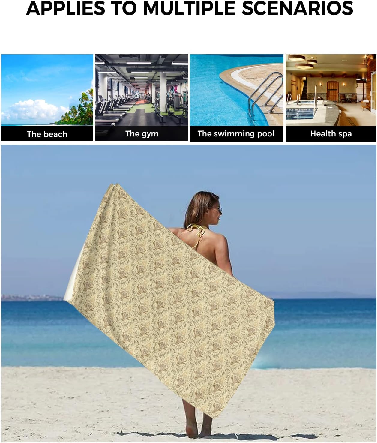 Luxury Retro Bathroom Towels Set