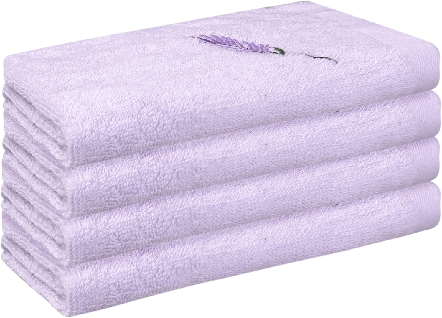 Coolant Lint-Free Cotton Washcloths 13x13 - 4Pack - Light Purple