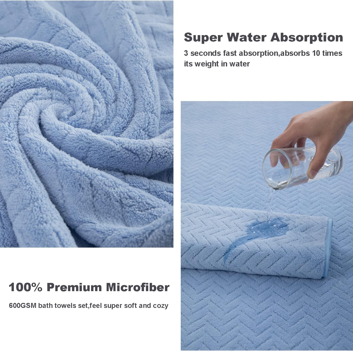 Bath Time Bliss 4-Piece Washcloth Set