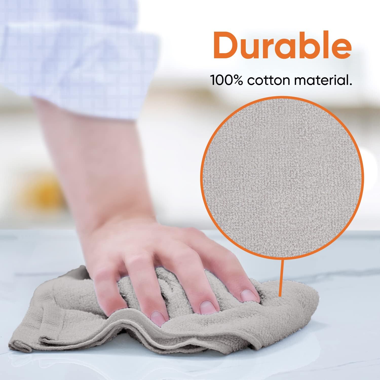 Superio 100 Cotton Washcloths 16x12 Multi Purpose